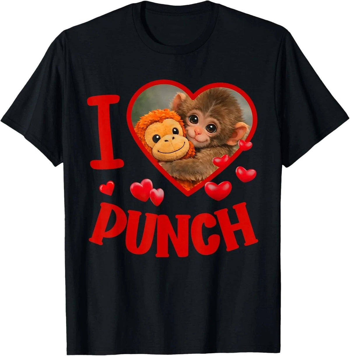 I Love Baby Monkey Punch Cute Meme Unisex Unisex