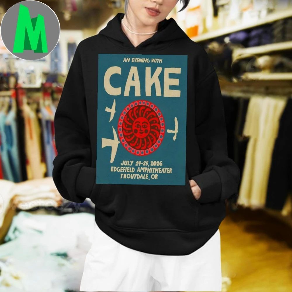 Cake Edgefield Amphitheater In Troutdale OR Jul 24-25 2026 Poster Shirt Unisex