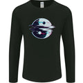 Yin Yang Glitch Yoga Meditation SCI-FI MMA Mens Long Sleeve Unisex