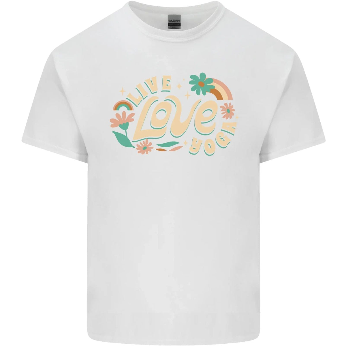 Live Love Yoga Mens Cotton Tee Top Unisex