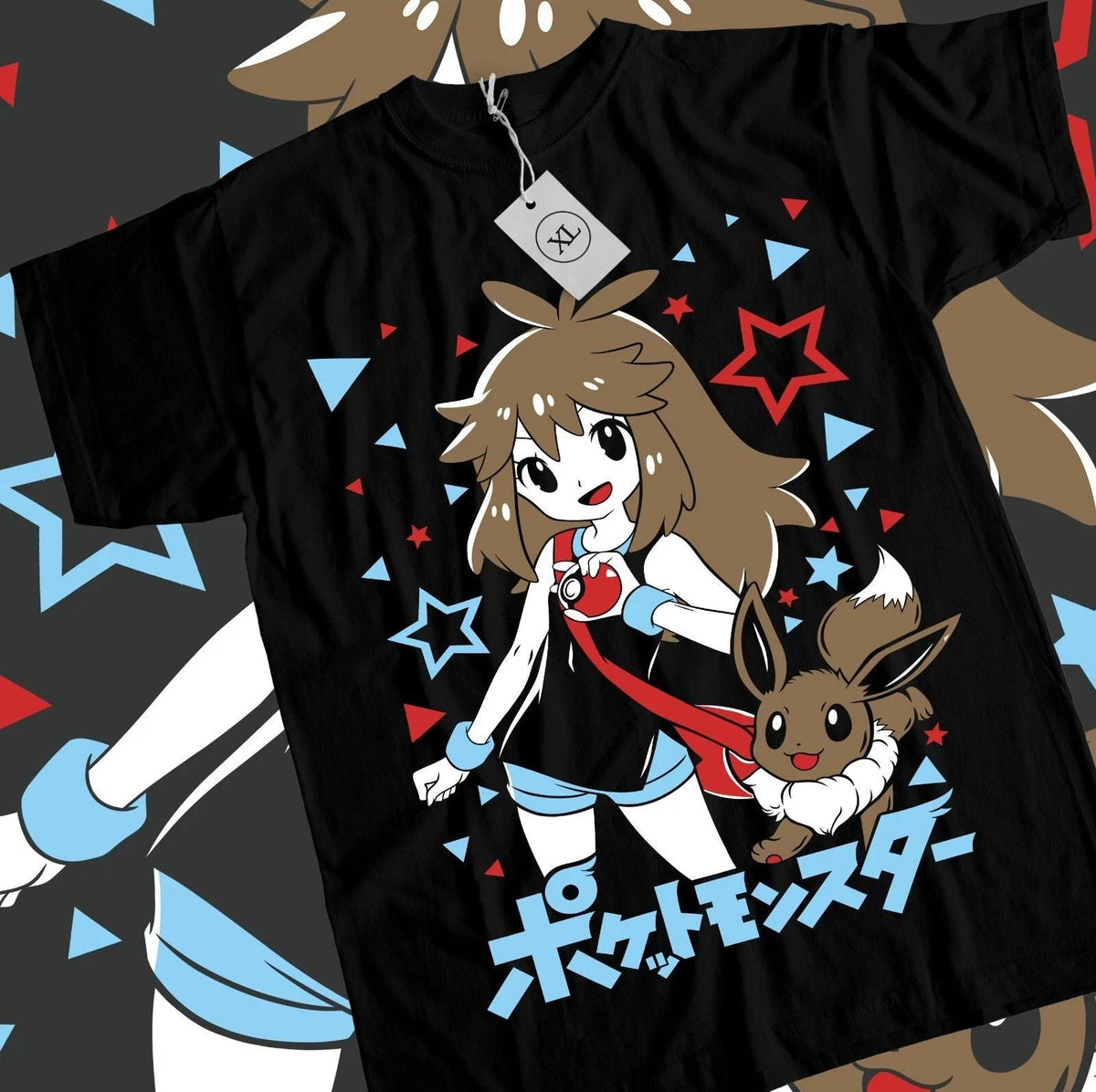 Unisex Kawaii Waifu Anime Black Shirt Tee All Size Unisex