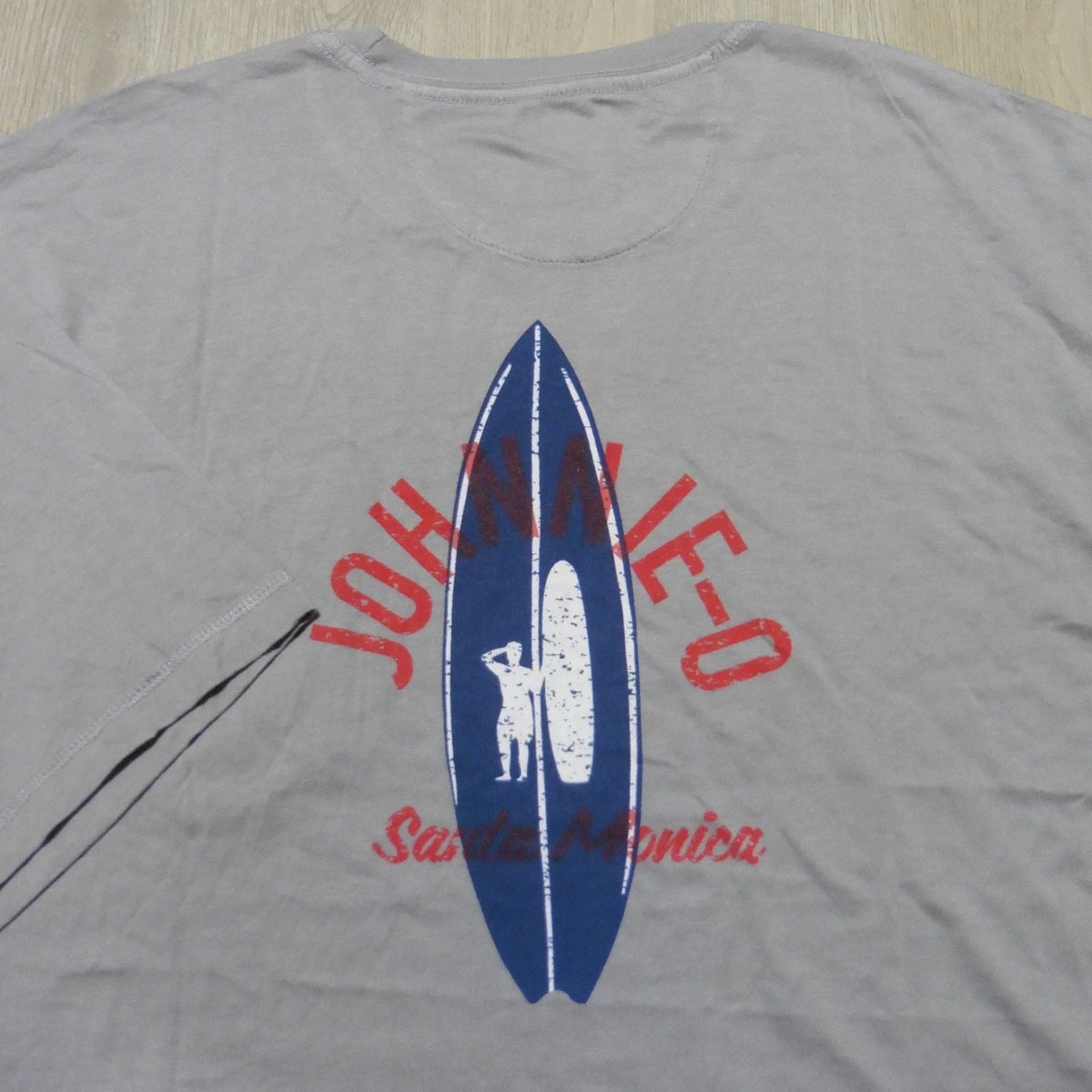 JOHNNIE O Mens XL T SHIRT RIDE OUT STEEL GREY SHORT SLEEVE GOLF TEE SURFER Unisex