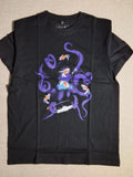 Mister Tee Mens Black Octopus And Fish Tee Medium Unisex