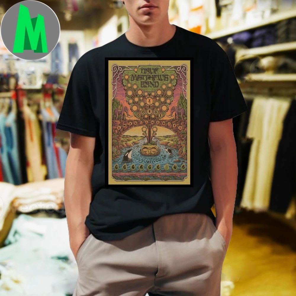 August 29, 2025 Dave Matthews Band The Gorge Amphitheatre. George, WA Poster Shirt Unisex