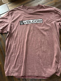 Volcom T Shirt XL Red Short Sleeve Front Logo Unisex