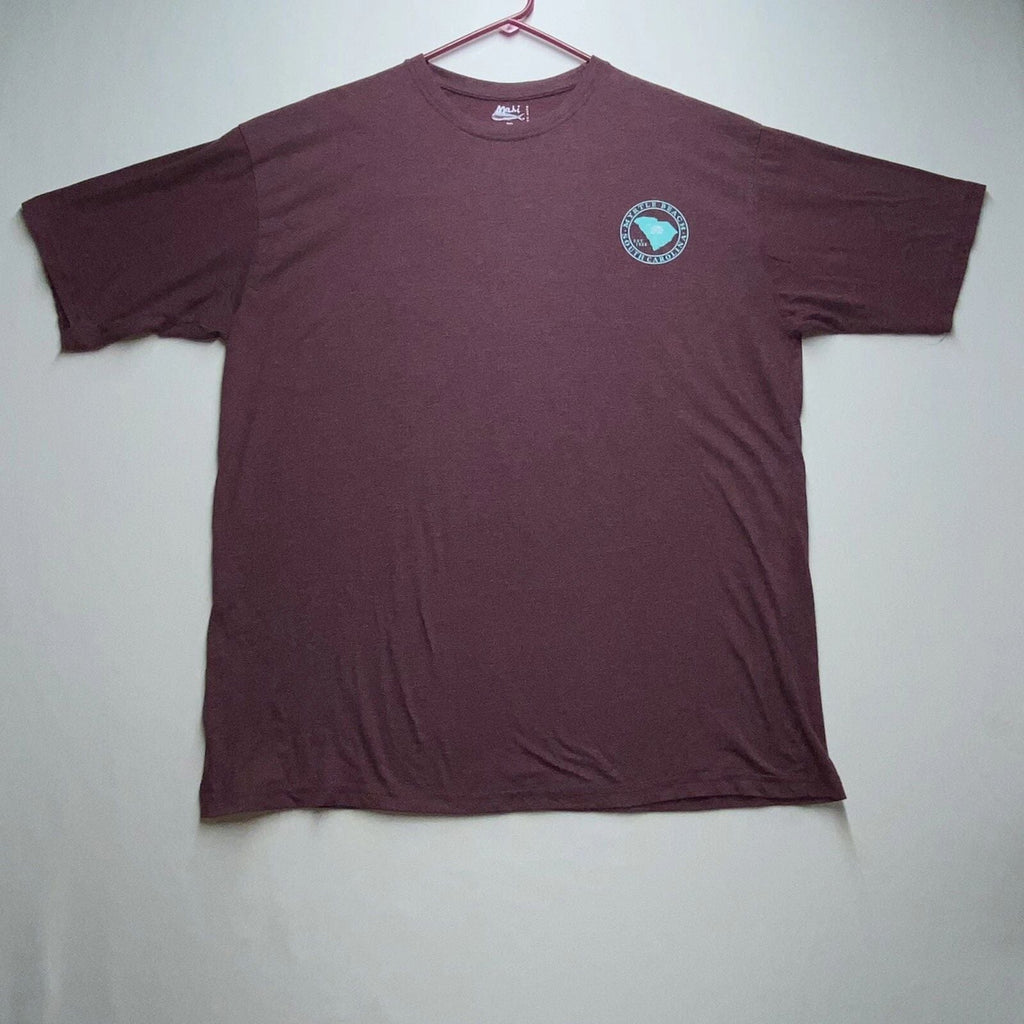 Mahi Surf Co. Myrtle Beach South Carolina Maroon 2XL Unisex