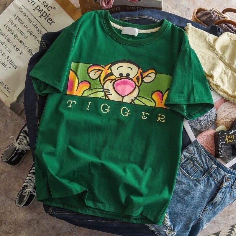 Tigger Cartoon Tee Unisex Short Sleeve Shirt S-5XL Unisex
