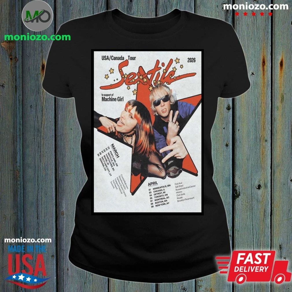 SEXTILE USA And Canada 2026 Shows Poster Unisex