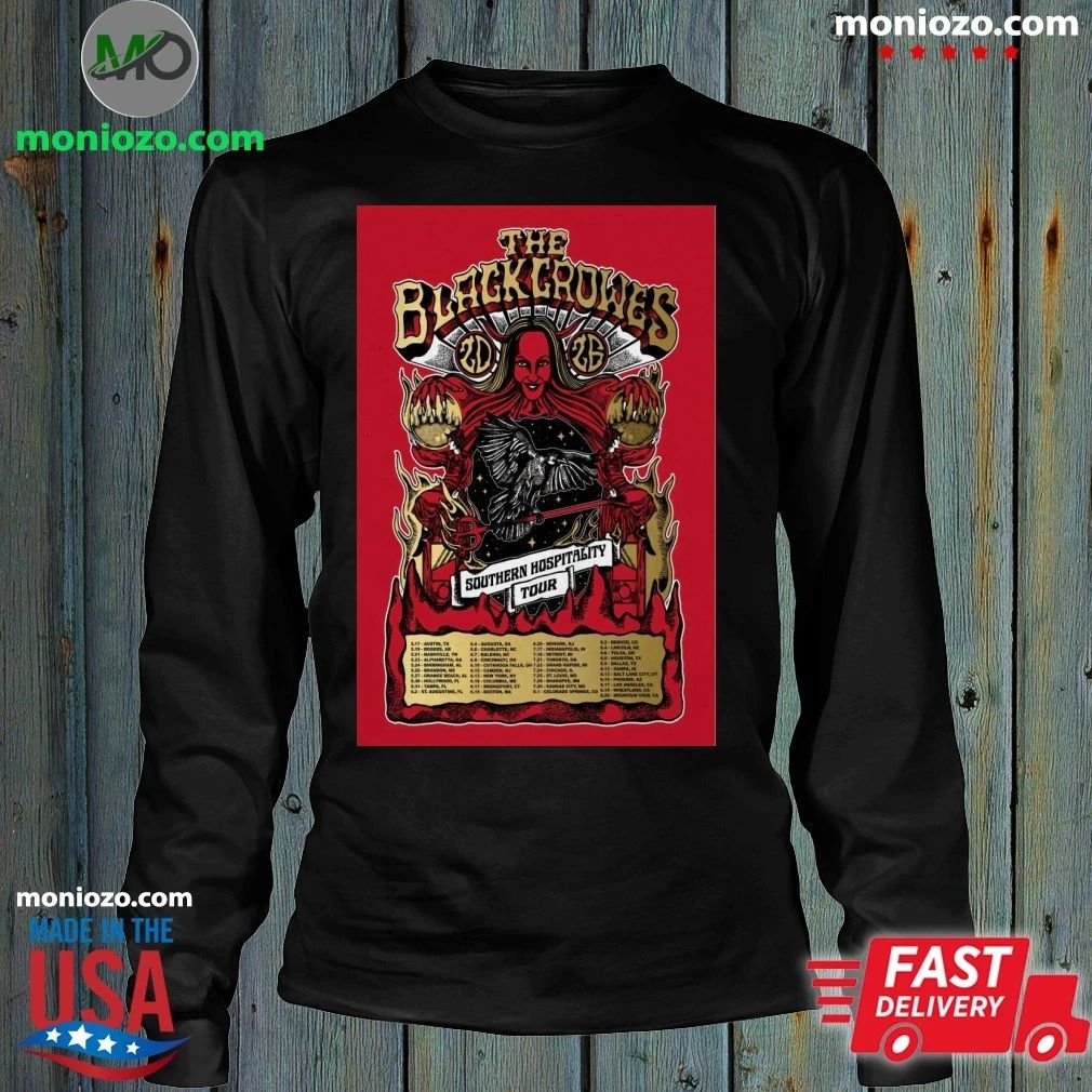 The Black Crowes Southern Hospitality Tour 2026 Poster Shirt Unisex
