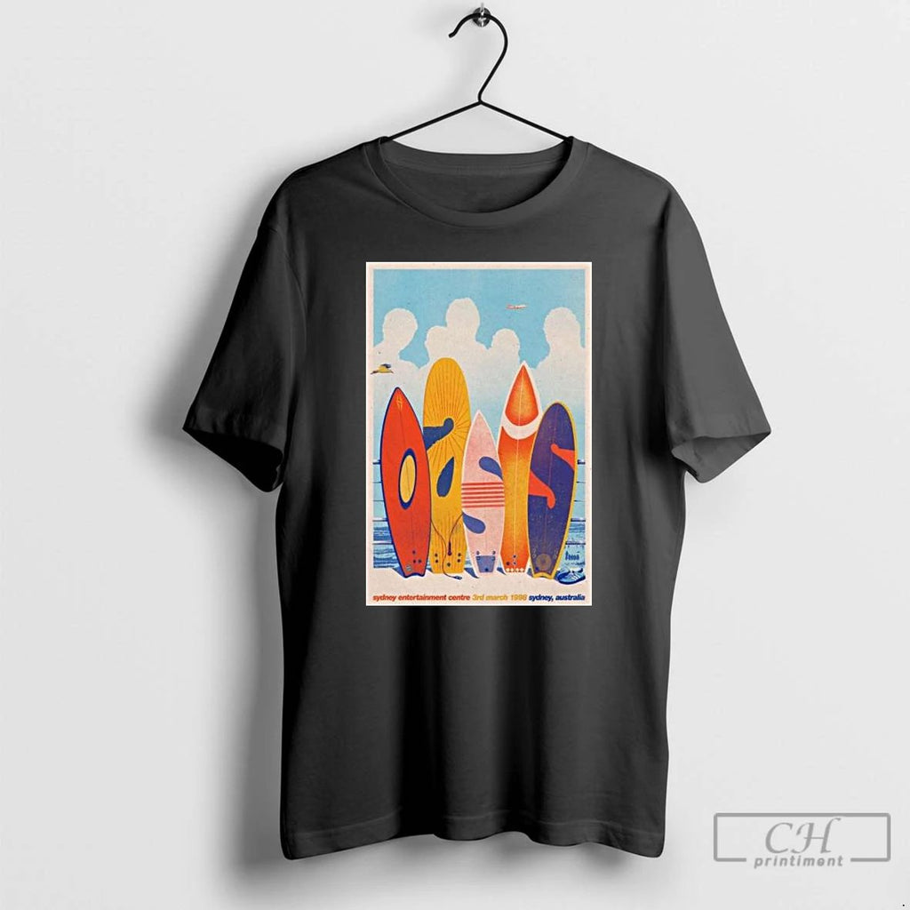 Classic Oasis Sydney Entertainment Centre 98 Gig Long Sleve T Shirts Unisex