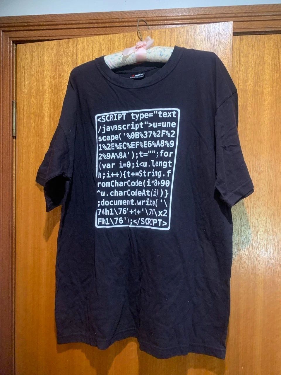 JAVASCRIPT:SOHPOS:COMPUTER:GEEK: BLACK - SIZE XL - NEARLY NEW Unisex