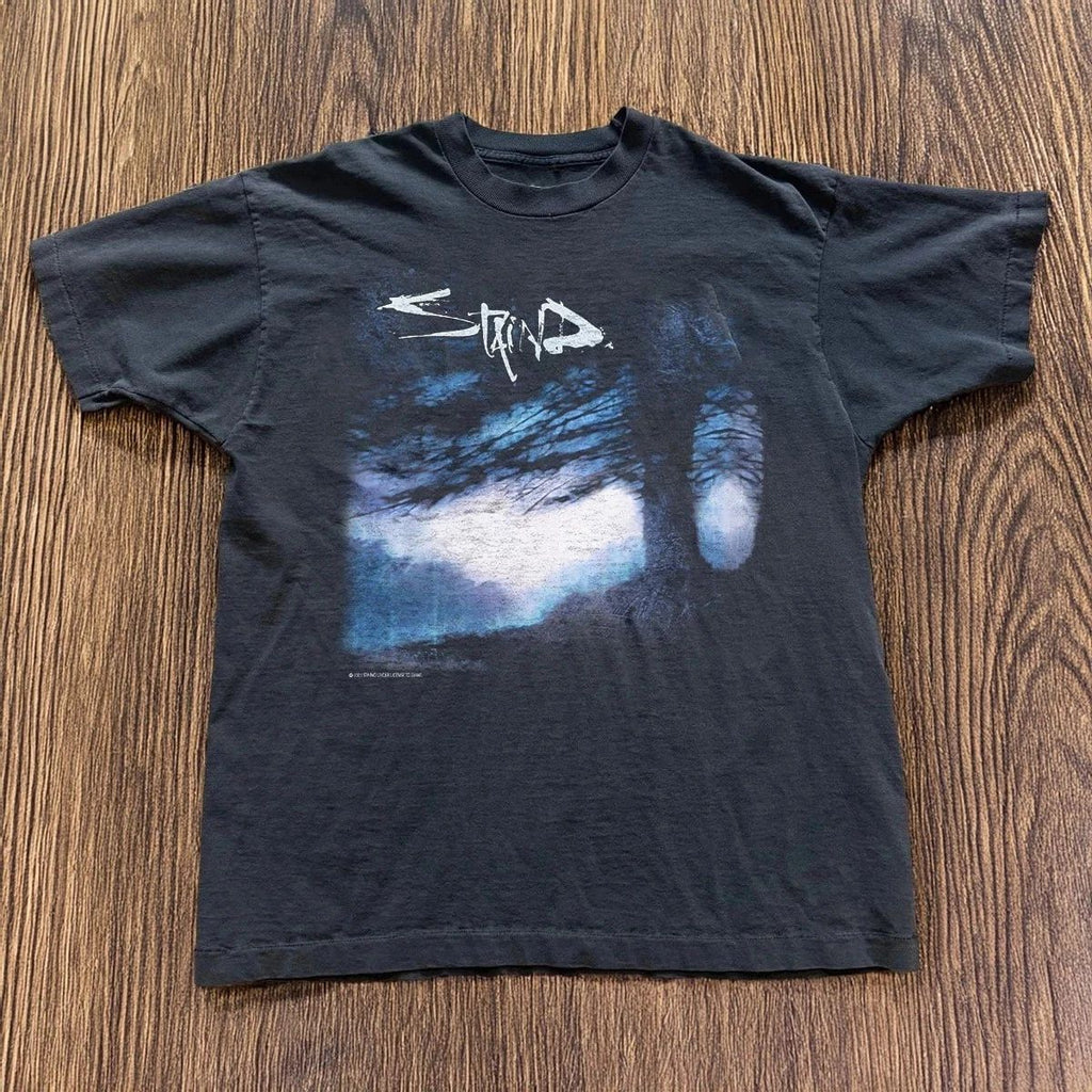 HOT! Staind Band Black Short Sleeve Unisex Black Unisex