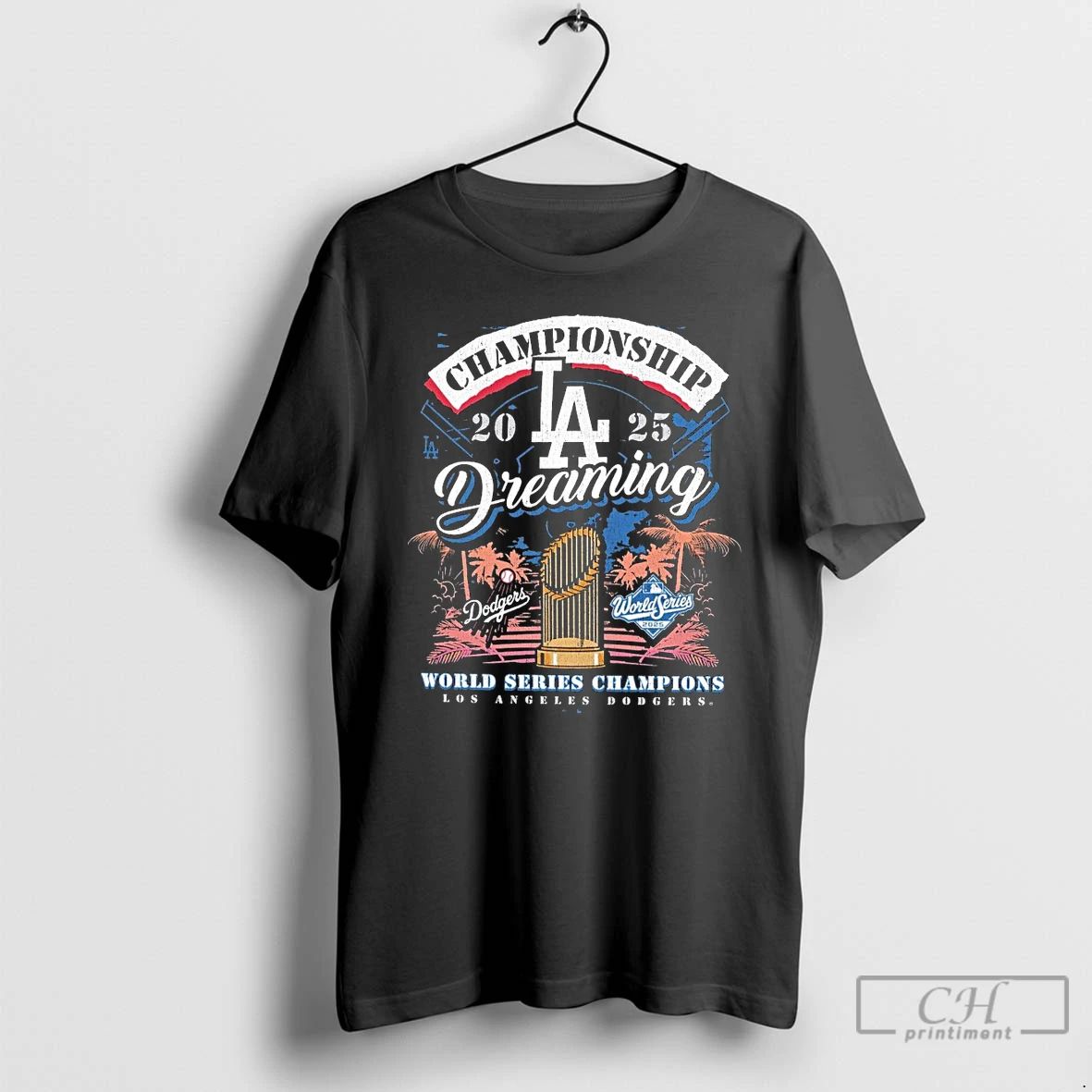 Premium Los Angeles Dodgers 2025 World Series Champions Dreaming Franklin T Shirts Unisex