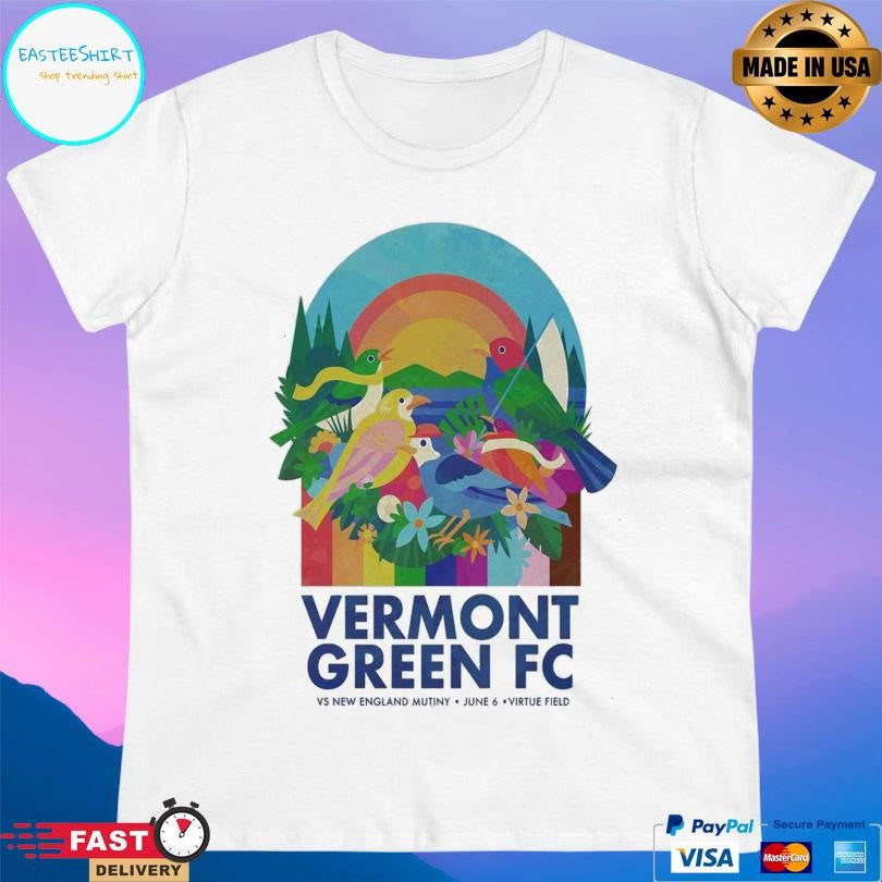 Vermont Green Fc Vs New England Mutiny Virtue Field June 6 2026 Shirt Unisex