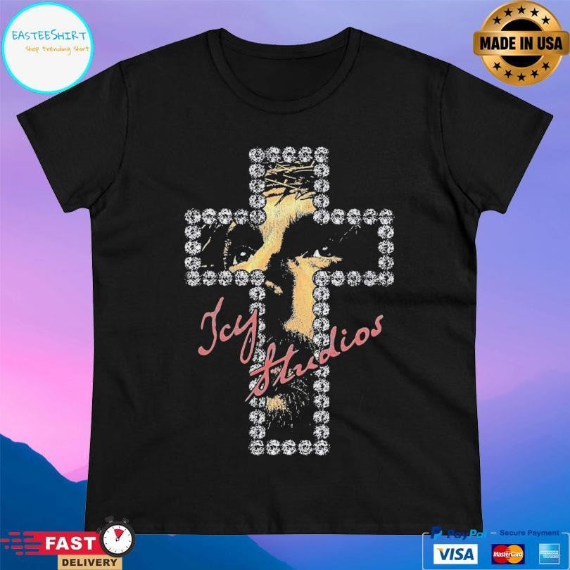 Wear Icy Diamond Cross Shirt Unisex