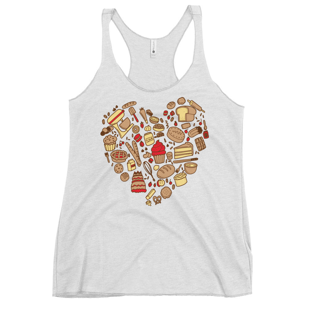 Baking Heart Women's Racerback Tank