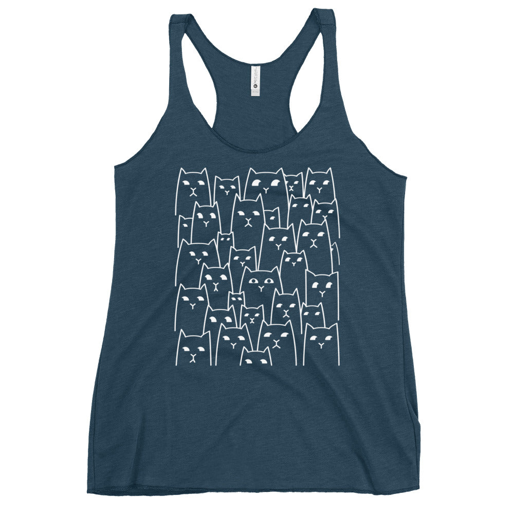 Suspicious Cats Women's Racerback Tank