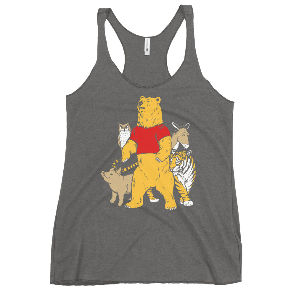 Bear And Friends Women's Racerback Tank
