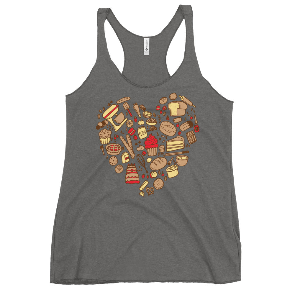 Baking Heart Women's Racerback Tank