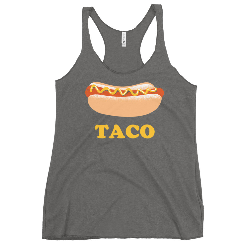 Hotdog Taco Women's Racerback Tank
