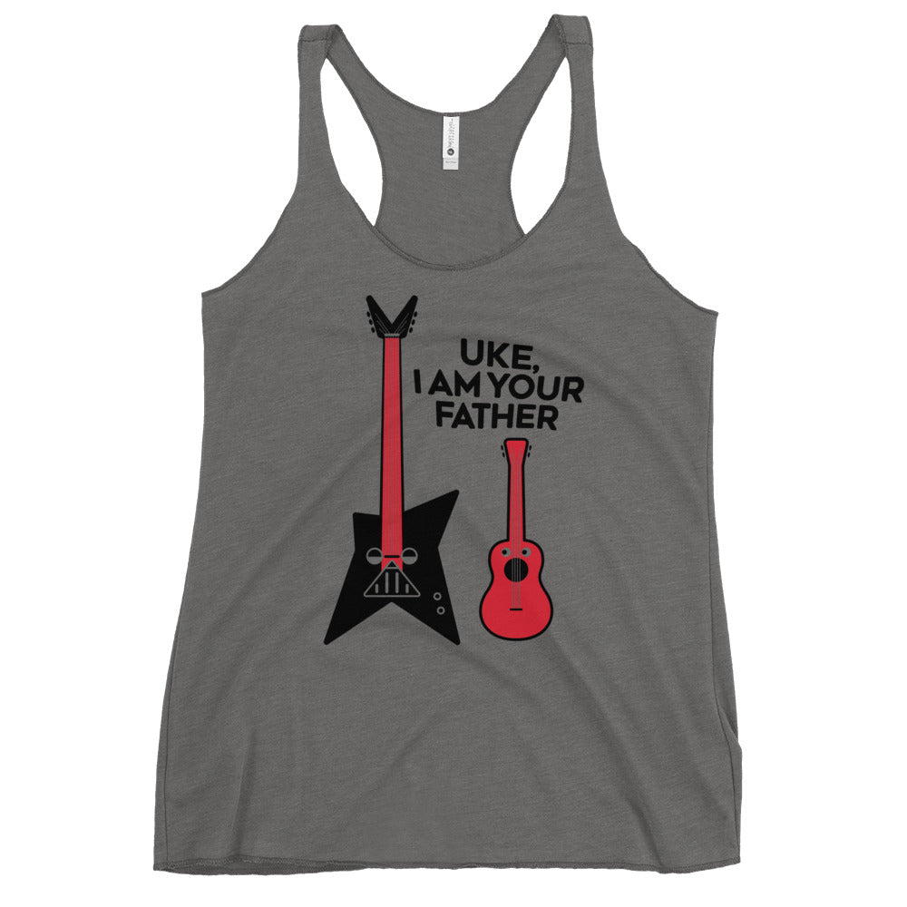 Uke, I Am Your Father Women's Racerback Tank