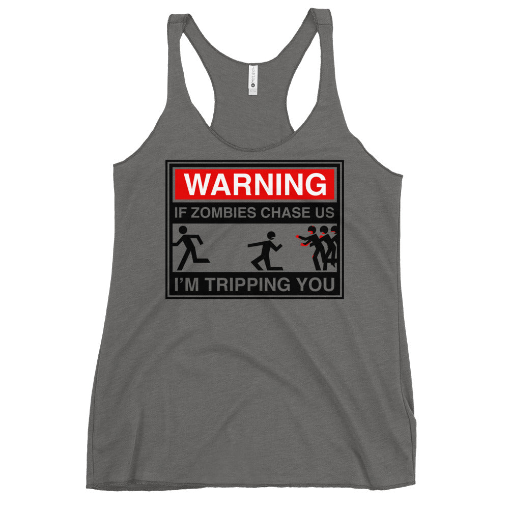 If Zombies Chase Us Women's Racerback Tank