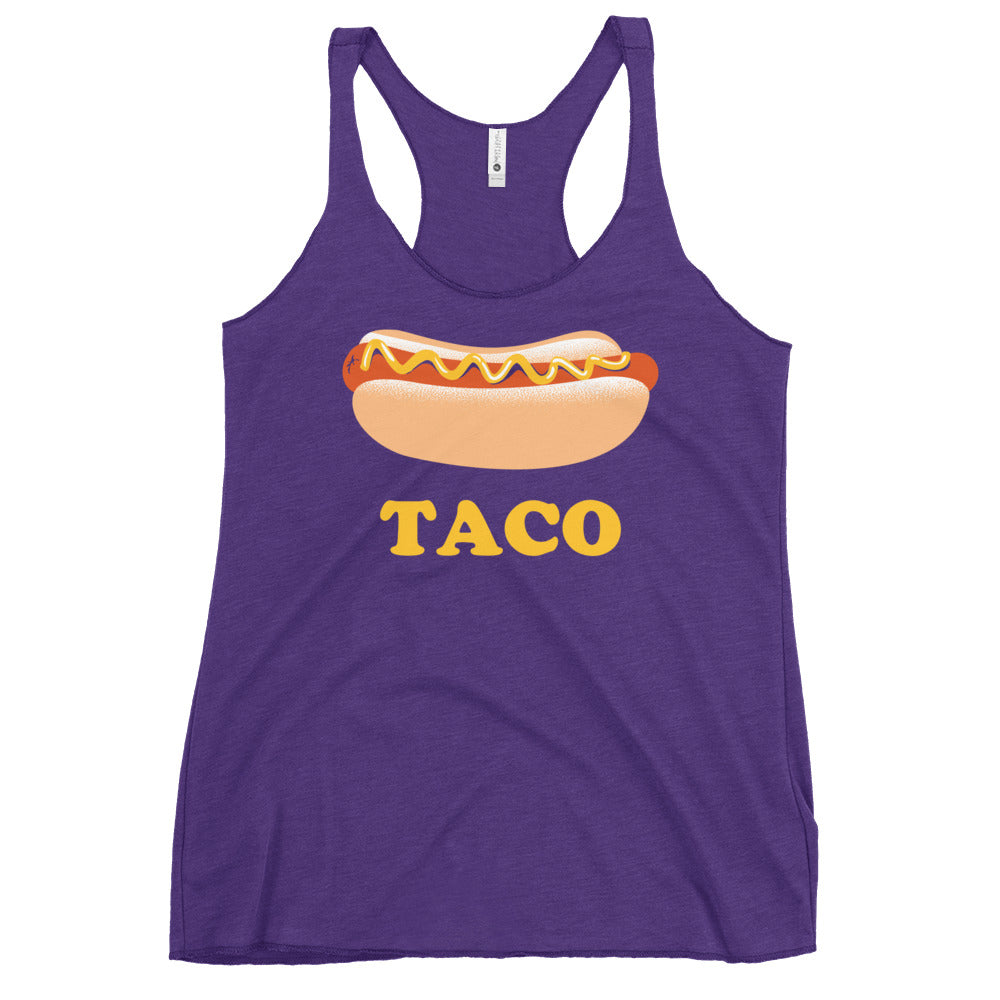 Hotdog Taco Women's Racerback Tank