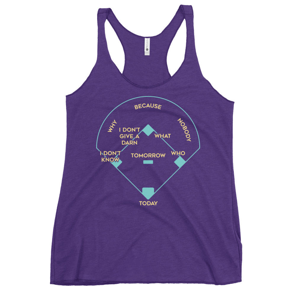 Baseball Positions Women's Racerback Tank