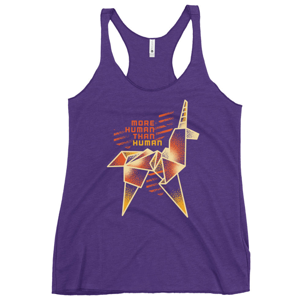 More Human Than Human Women's Racerback Tank