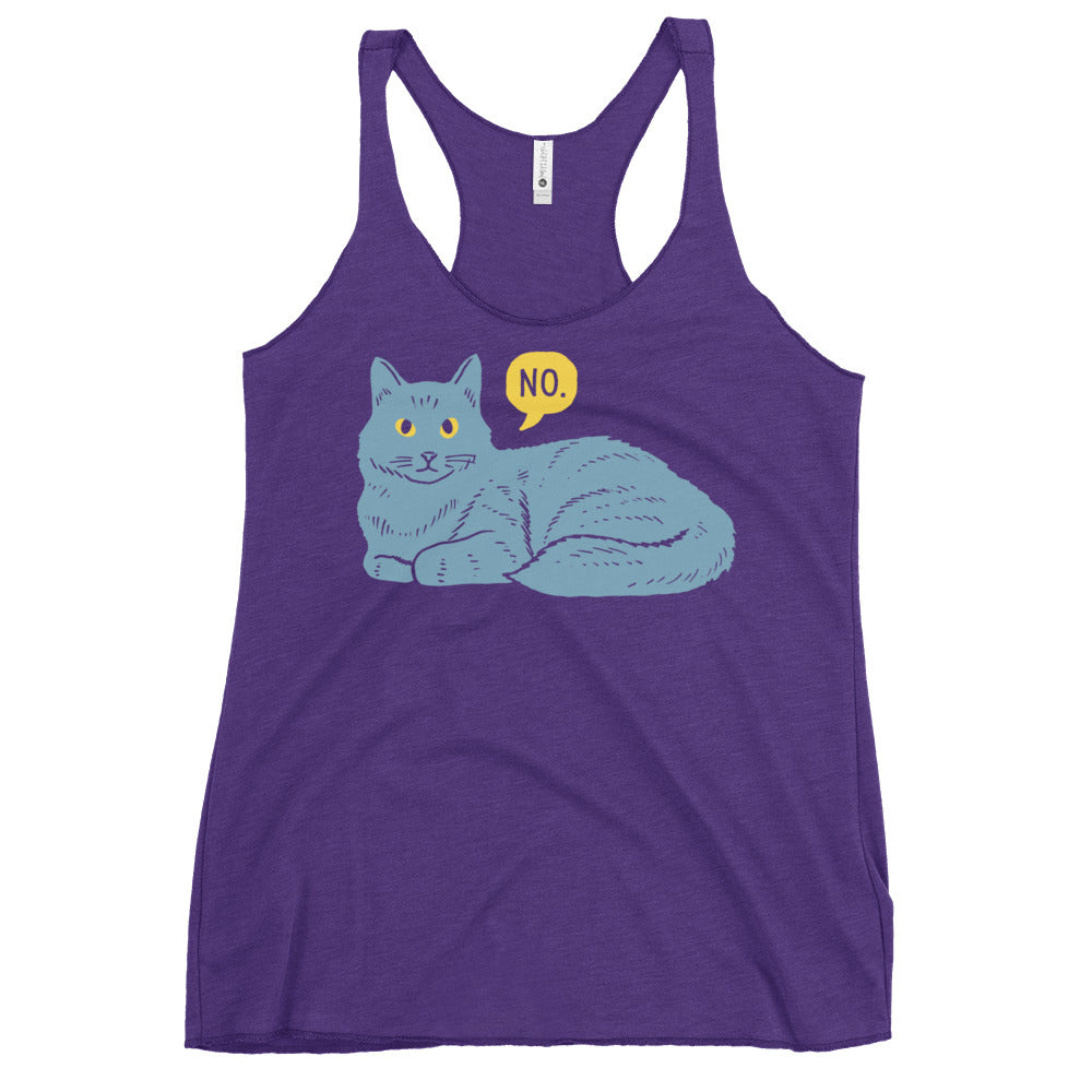 No Cat Women's Racerback Tank