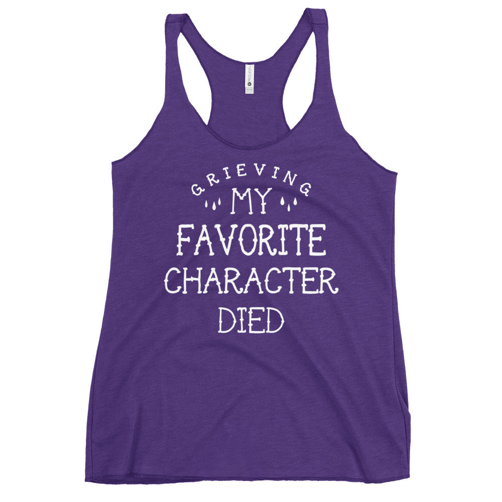 My Favorite Character Died Women's Racerback Tank