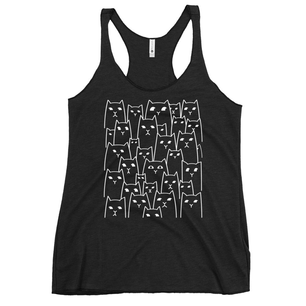 Suspicious Cats Women's Racerback Tank