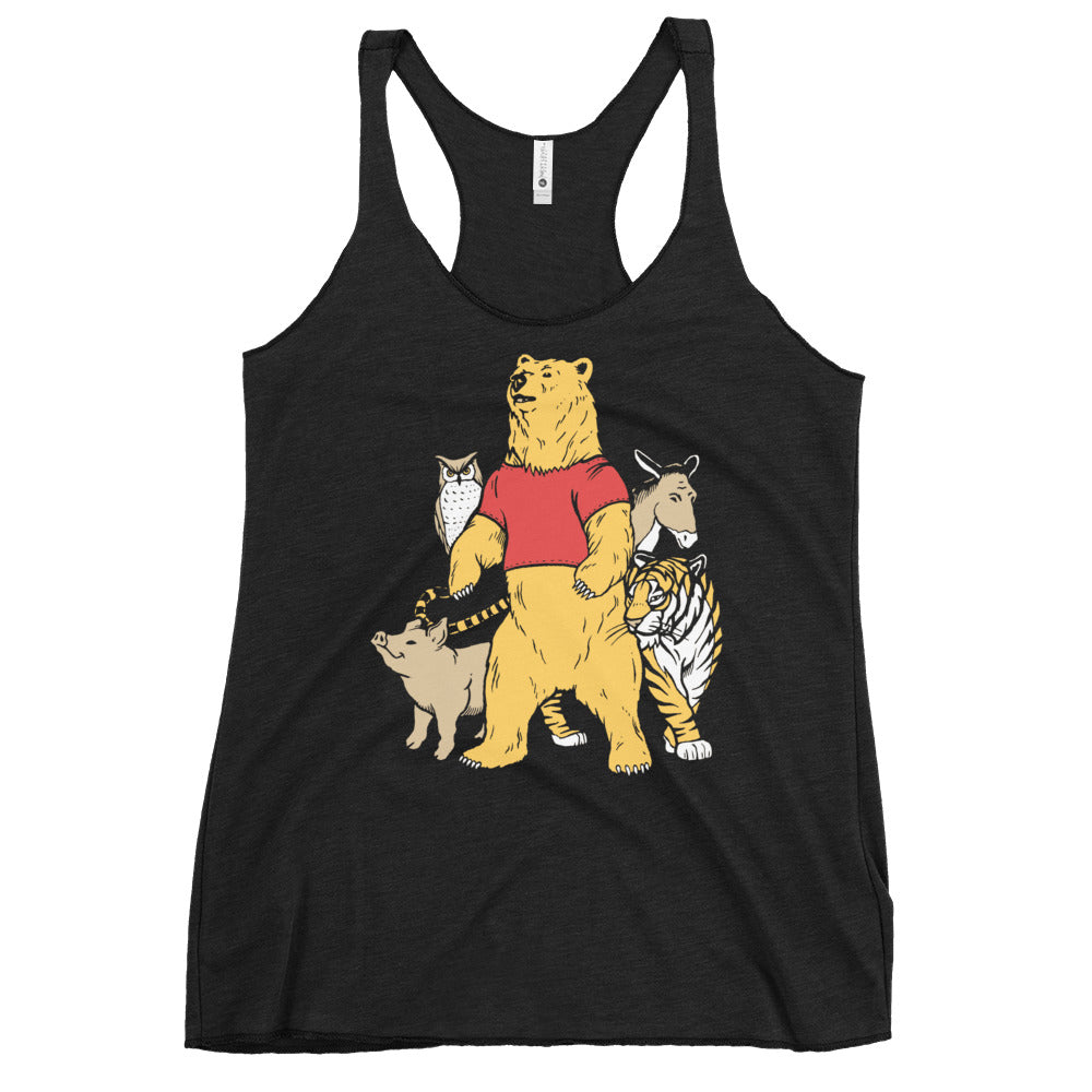 Bear And Friends Women's Racerback Tank