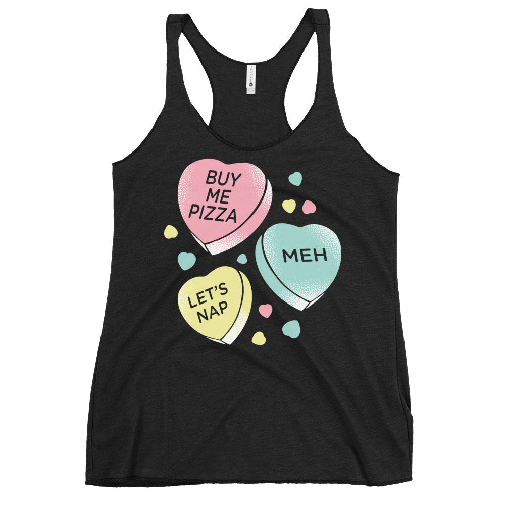 Candy Hearts Women's Racerback Tank