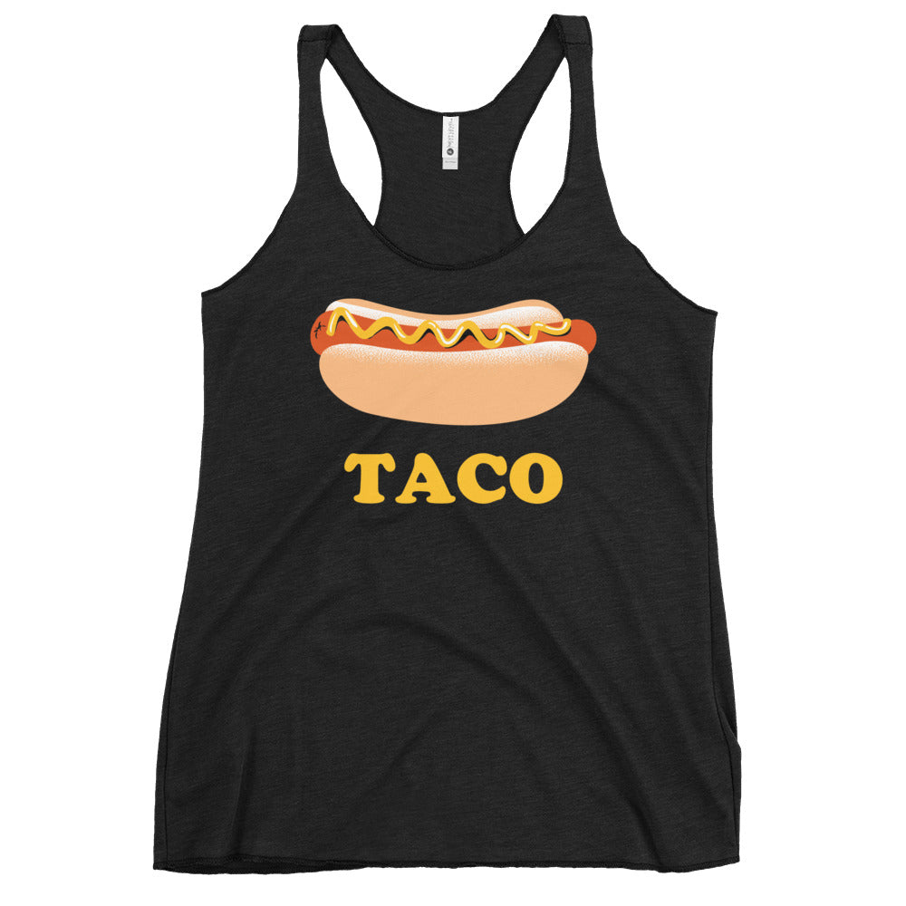 Hotdog Taco Women's Racerback Tank