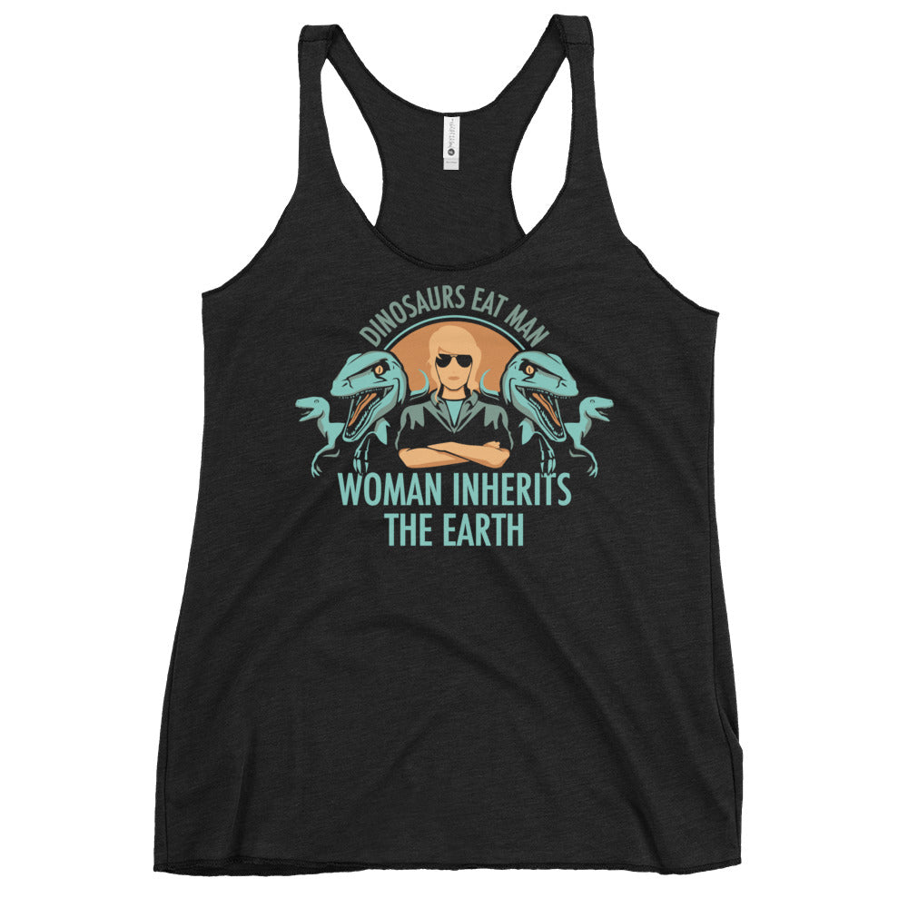 Woman Inherits The Earth Women's Racerback Tank