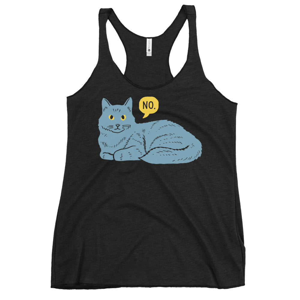 No Cat Women's Racerback Tank