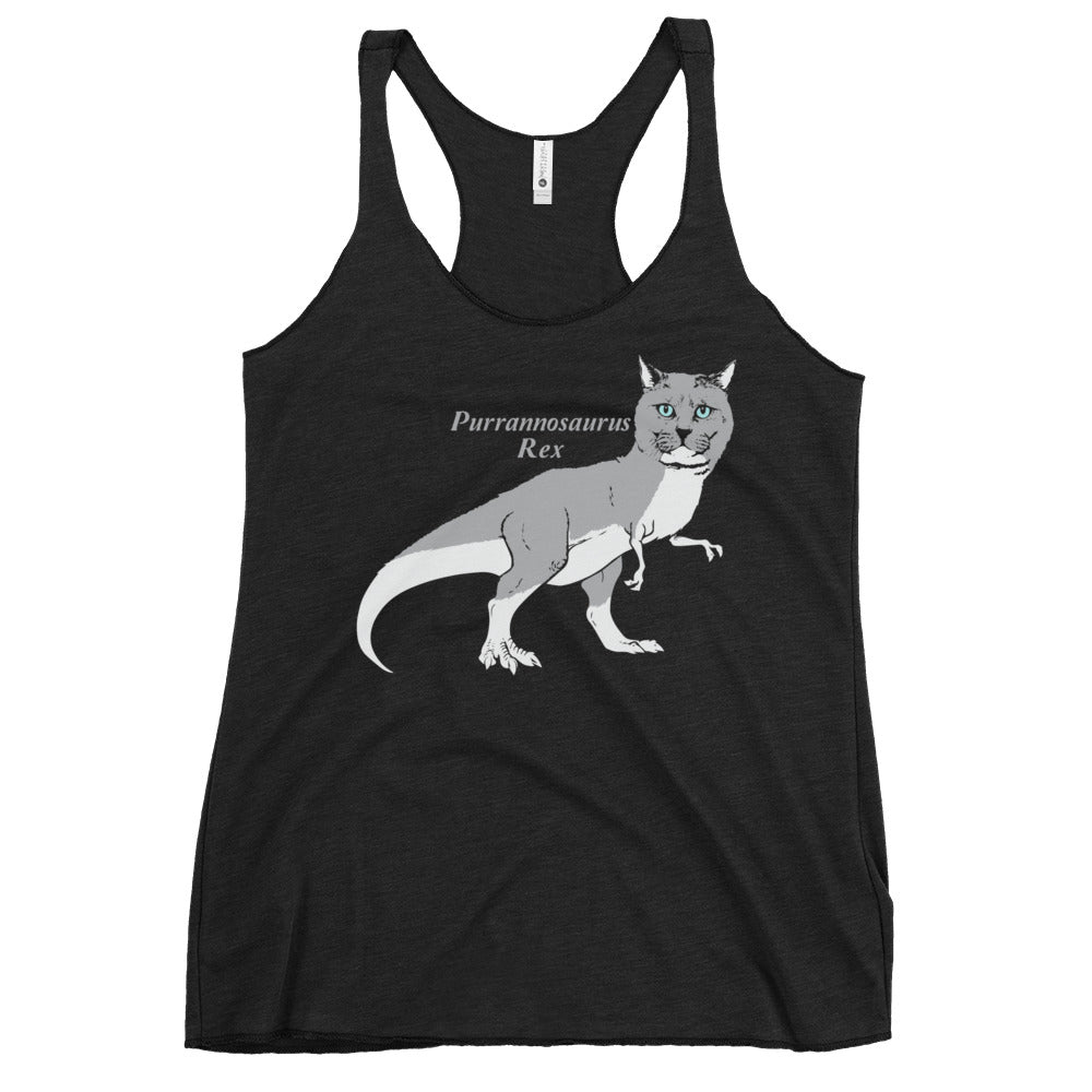 Purrannosaurus Rex Women's Racerback Tank
