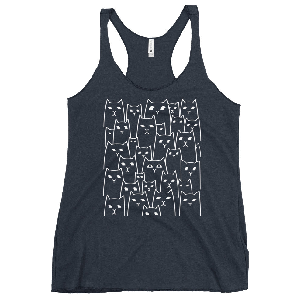 Suspicious Cats Women's Racerback Tank