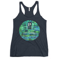 Water Lilies Police Box Women's Racerback Tank