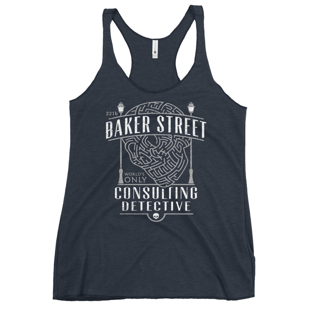Baker Street Consulting Detective Women's Racerback Tank