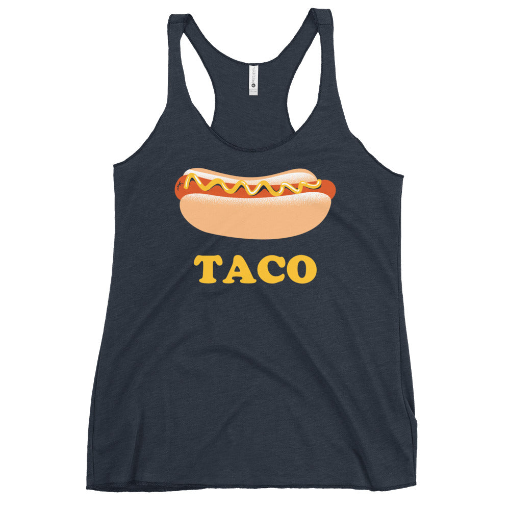 Hotdog Taco Women's Racerback Tank