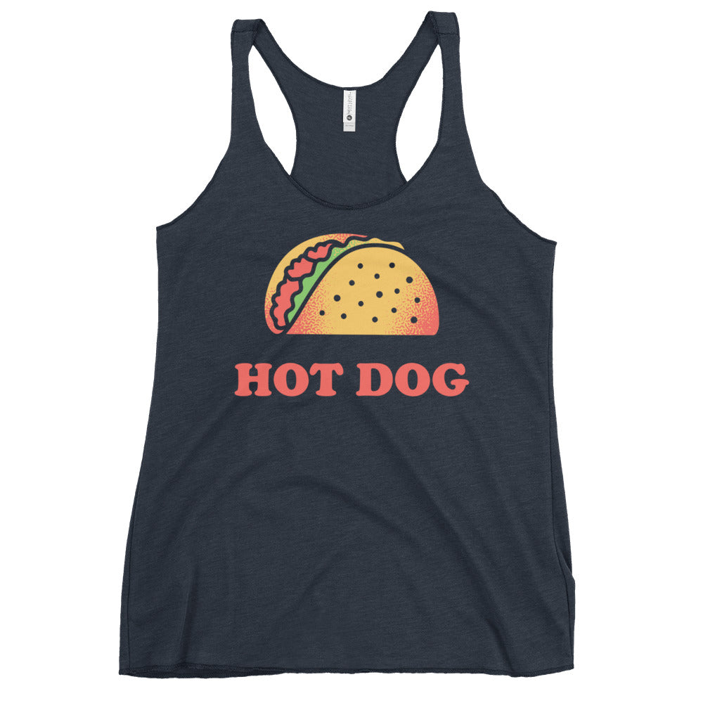 Taco Is A Hotdog Women's Racerback Tank