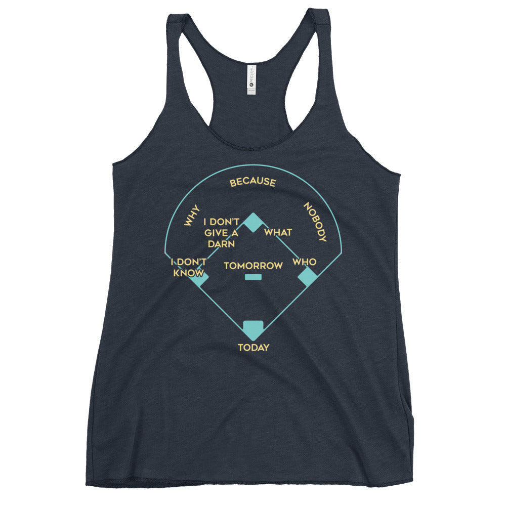 Baseball Positions Women's Racerback Tank