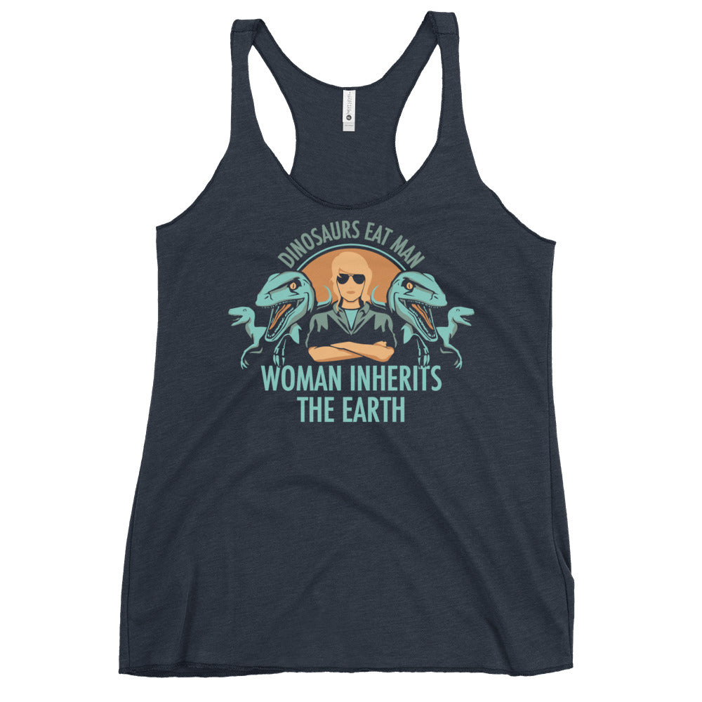 Woman Inherits The Earth Women's Racerback Tank