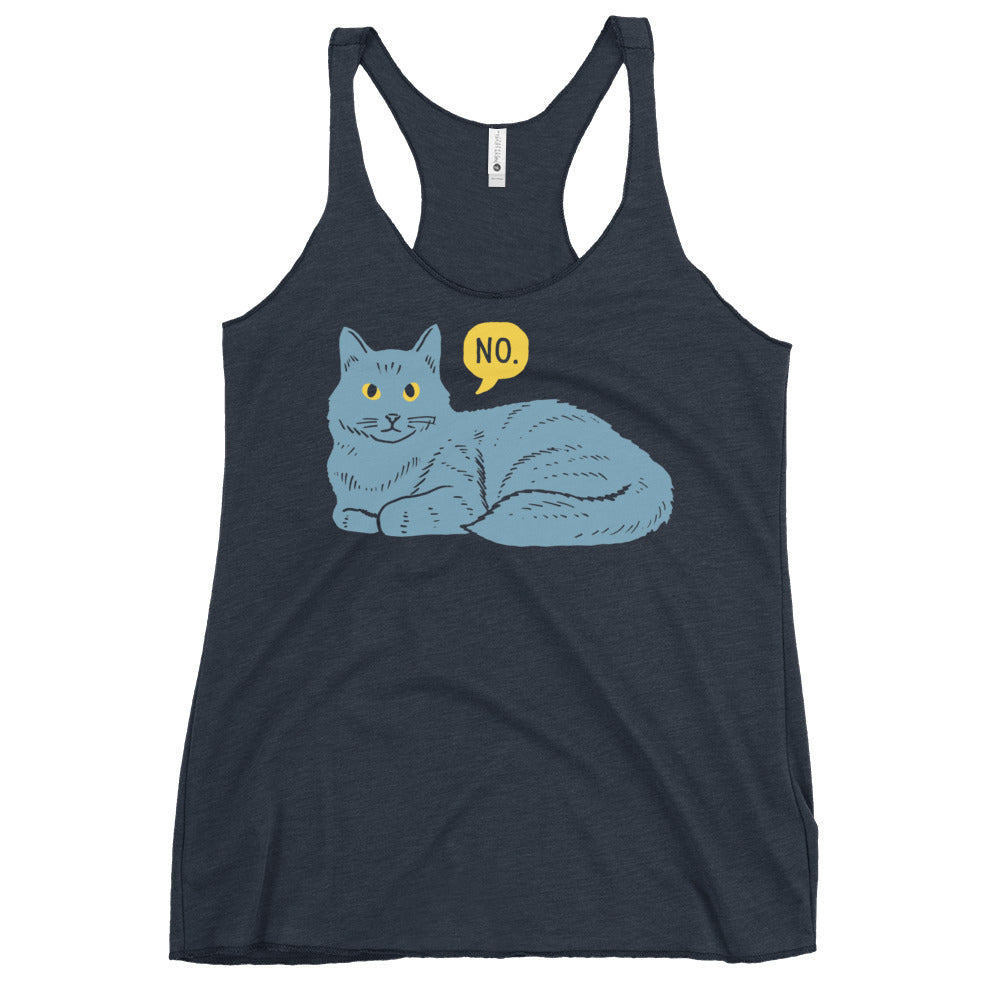 No Cat Women's Racerback Tank