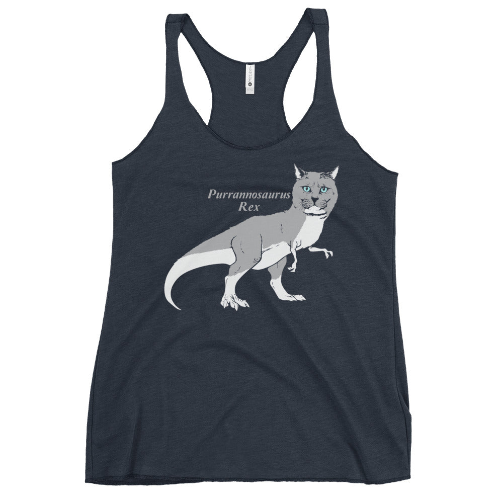 Purrannosaurus Rex Women's Racerback Tank