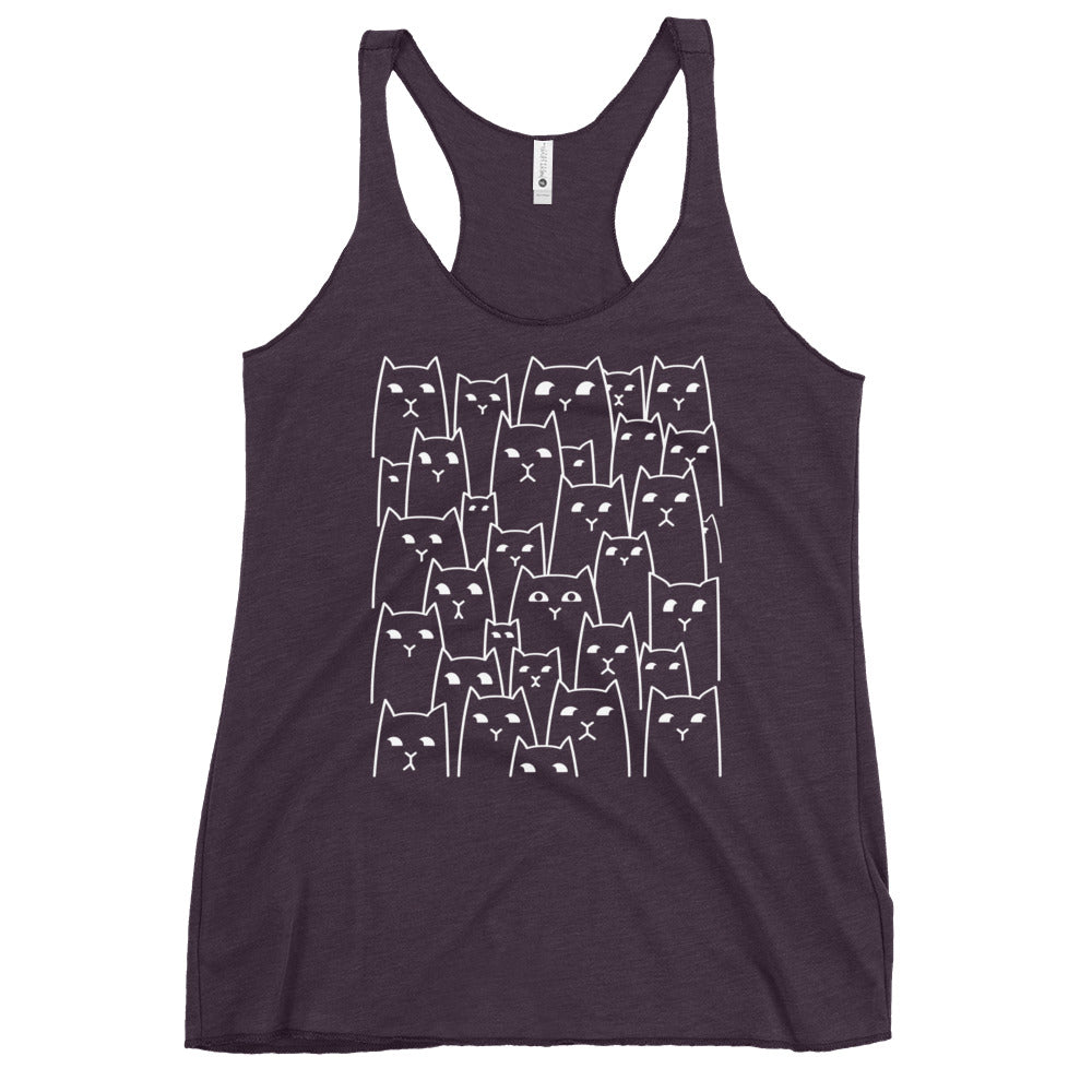 Suspicious Cats Women's Racerback Tank