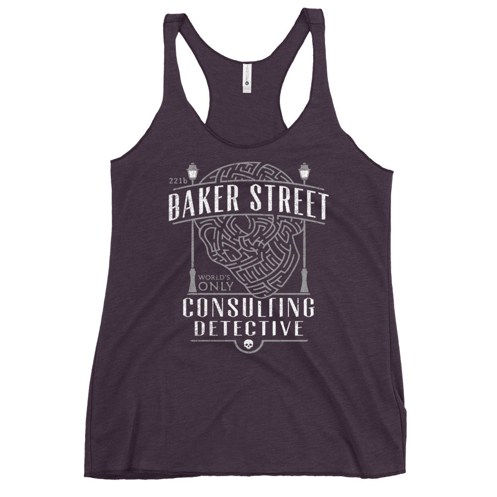 Baker Street Consulting Detective Women's Racerback Tank