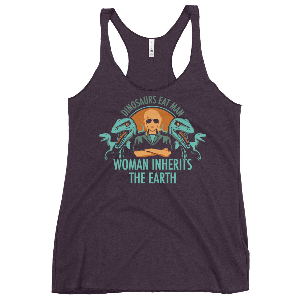 Woman Inherits The Earth Women's Racerback Tank